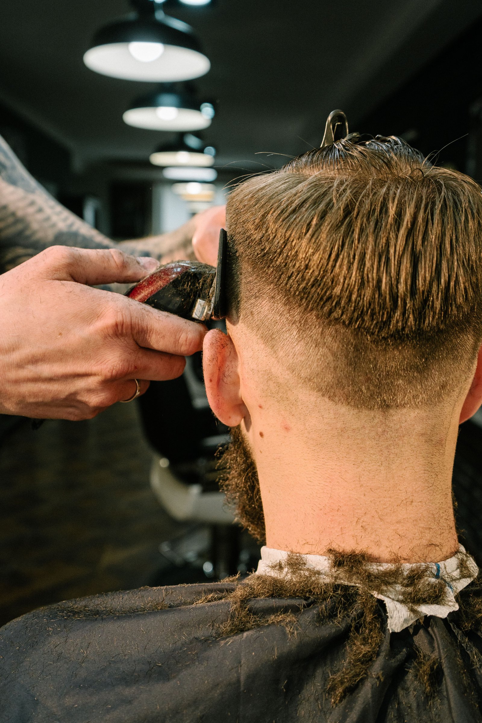 Skin fade haircut at Honey Unisex Salon Delhi