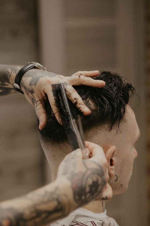 Skin fade haircut